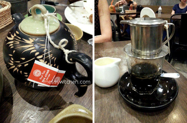 Vietnamese Atiso Tea & Vietnamese Coffee With Milk @ Pho Vietz